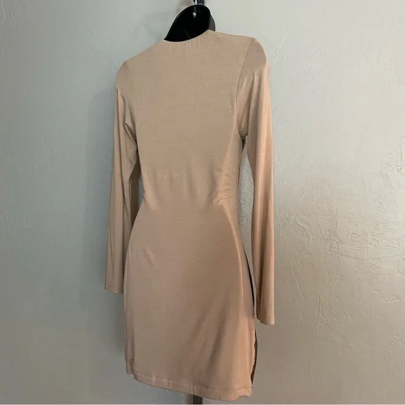 Brown Faux Leather Dress - Picture 5 of 8